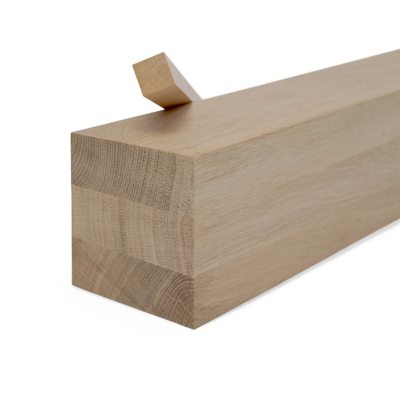 Leimholz - Eiche nach Maß - 80x80mm