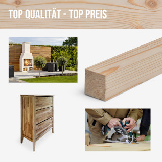 Wood strip - Larch planed - 20x20x1000mm