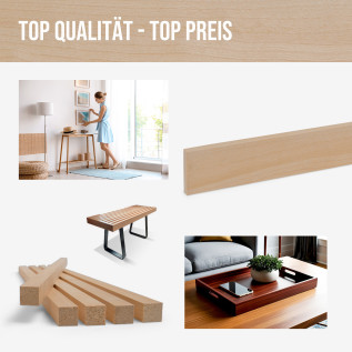 Holzleiste - Birke gehobelt - 10x25x1000mm