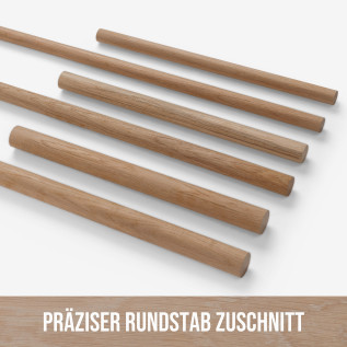 Round rod - planed oak - ⌀20x1000mm