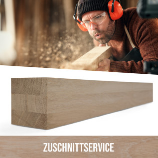 Leimholz - Eiche nach Maß - 120x120mm