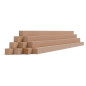 10-piece set of wooden strips - planed beech - 20x20x500mm 10-piece set of wooden strips - planed beech - 20x20x500mm