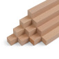 10-piece set of wooden strips - planed beech - 40x40x500mm 10-piece set of wooden strips - planed beech - 40x40x500mm