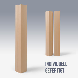 Leimholz - Buche nach Maß - 80x80mm
