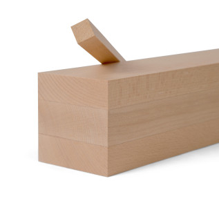 Leimholz - Buche nach Maß - 120x120mm