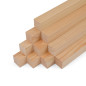 10-piece set of wooden strips - planed larch - 40x40x500mm