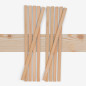10-piece set of wooden strips - planed larch - 8x25x500mm