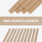 10-piece set of wooden strips - planed birch - 8x20x500mm