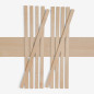 10-piece set of wooden strips - planed birch - 8x25x500mm