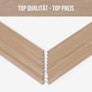 20-piece set of wooden sticks - planed oak - 10x10x250mm