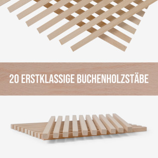 20-piece set of wooden sticks - planed beech - 10x10x250mm