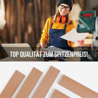 Holzleiste - Buche gehobelt - 25x70x350mm