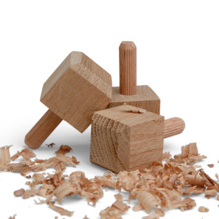 Ziernägel - Eiche gefast - 25x25x25mm