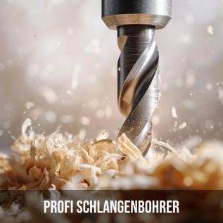 Schlangenbohrer mit 6-Kant-Aufnahmeschaft