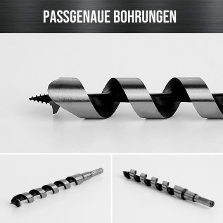 Schlangenbohrer mit 6-Kant-Aufnahmeschaft