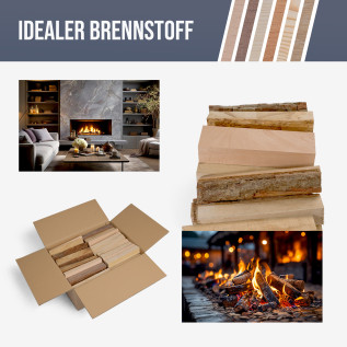 Anzündholz / Brennholz - 20kg im Karton