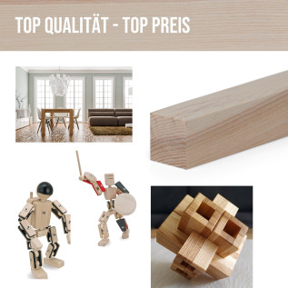 Wood strip - planed ash - 23x23x1000mm