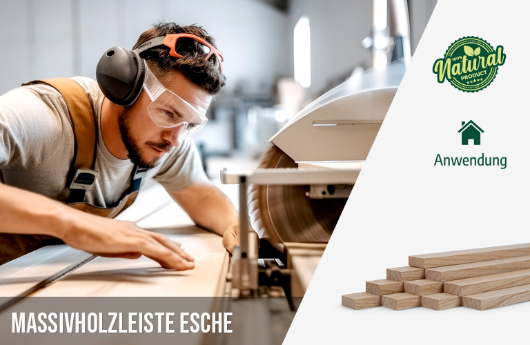 Zuschnittservice Woodsellers - Massivholzleiste Esche