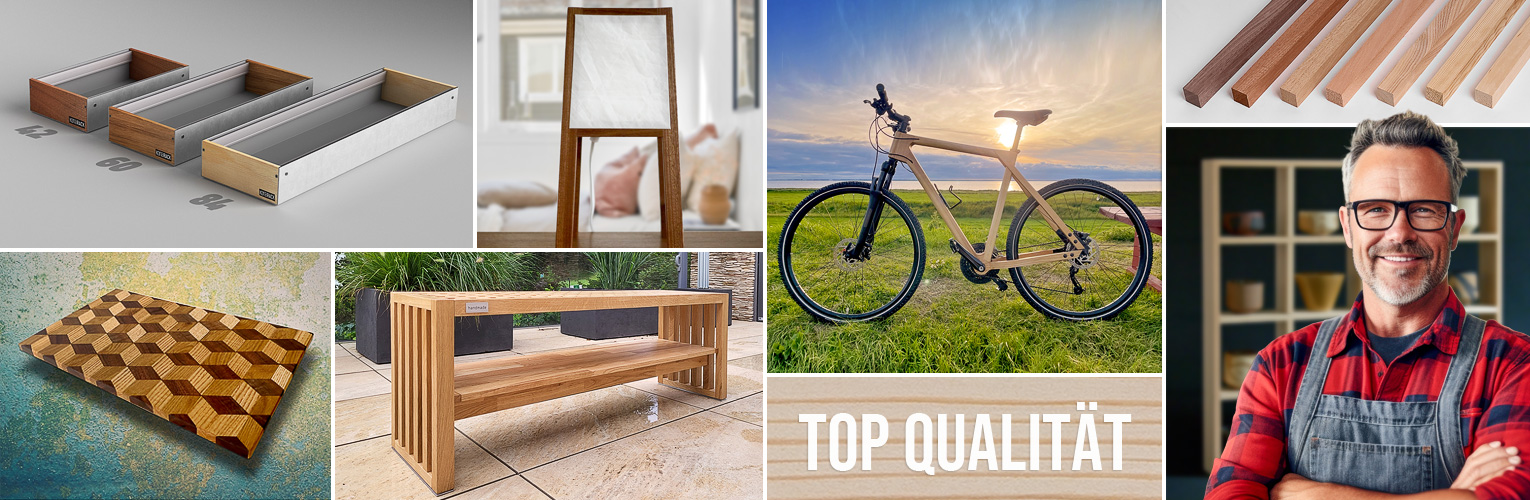 Massivholzleiste Lärche nach Maß - Anwendungsbeispiele